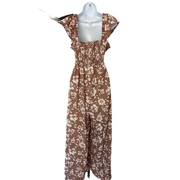 Muave Flower Jumpsuit - Picture 7 of 9